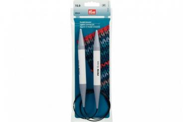 Rundstricknadeln Prym 80 cm - 15,0 mm Grau KST 