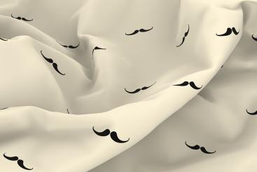 Baumwoll-Mundschutzstoff - Schnurrbart 