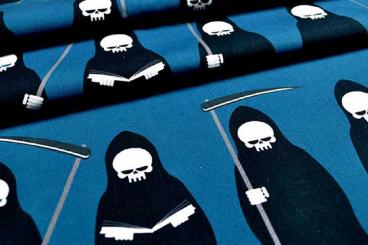 Baumwoll-Popeline - Sensenmann 