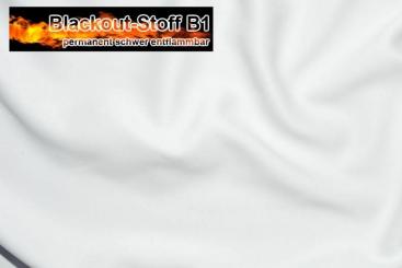 Blackout-Stoff - permanent schwer entflammbar - Off-White - 1,0 Meter 