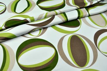 Blackout-Stoff - Retro-Kreise 