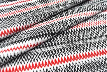 Strick-Jacquard - Ethno-Style - Rot 