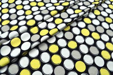 Viskosejersey - Große Tupfen 