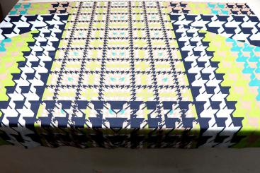 Panelstoff - Sport-Stretch - Hahnentritt 