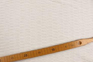 Strukturjersey - White Weave 