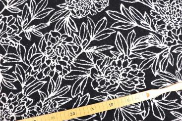 Mohair Touch - Flower Noir 