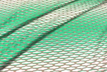 Stretch-Stoff - Wabenstruktur - Grün 