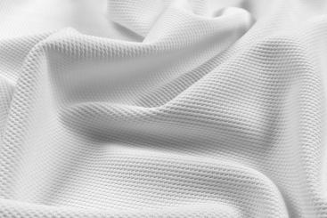 Piqué Stretch - Weiß 