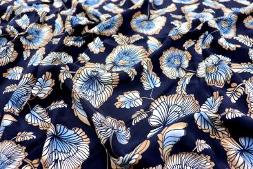 Viskosestoff - Nighty Flowery 