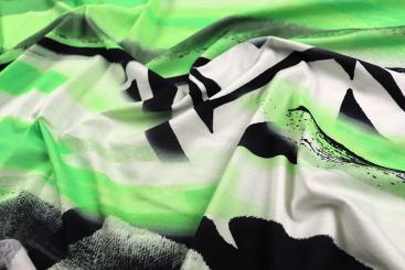 Viskosejersey - Green Fancy Mix 