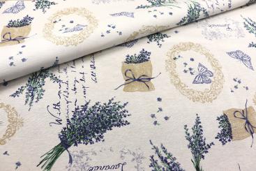 Dekostoff - Lavendel-Romantik - 280 cm 