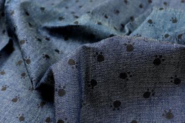 Jeanshemden-Stoff - Tatzen 