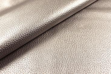 Kunstleder Metallic - Platin 