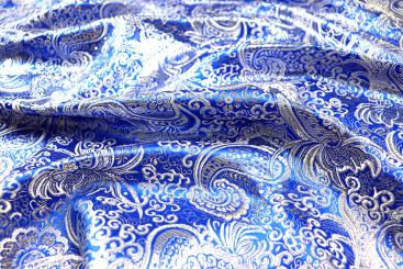 Brokat Maharadscha - Royal/Silber 