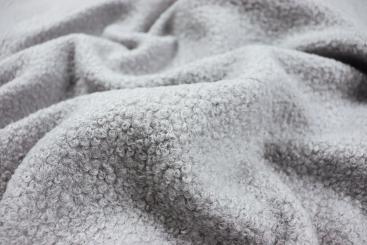 Wirbelfleece - Hellgrau 