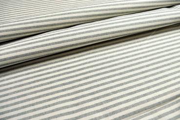 Segeltuch Nature - 280 cm - Dünne Streifen - Grau 