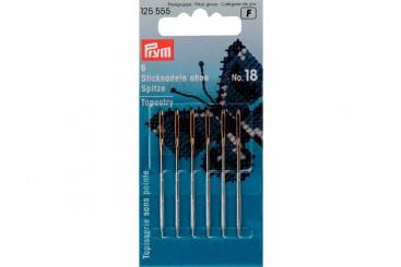 Sticknadeln ohne Sp. Prym ST 18 1,20 x 50 mm Silber/Gold 