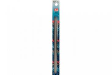 Strumpfstricknadeln Prym 20 cm - 2,0 mm Grau ALU 