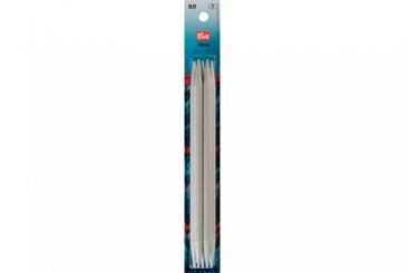 Strumpfstricknadeln Prym 20 cm - 8,0 mm Grau KST 