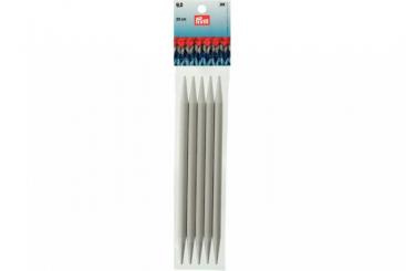 Strumpfstricknadeln Prym 20 cm - 9,0 mm Grau KST 