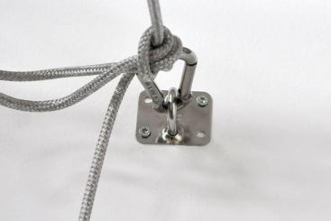 Edelstahl-Seilführungsplatte 38 x 51 mm - flach 