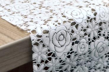 Tischdeckenspitze Vinyl - Rosen 