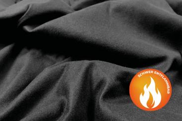 Thermo-Molton - schwer entflammbar - 300 cm - Schwarz 