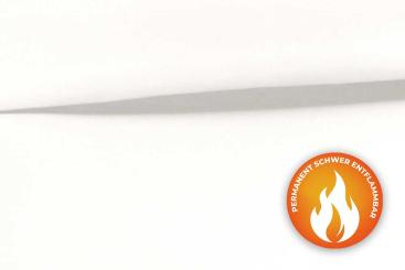 Duschvorhangstoff - Trevira CS - Weiß 