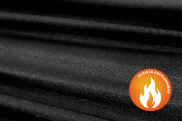 Event-Stretch - schwer entflammbar B1 - Schwarz 
