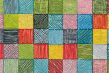 Kork-Stoff Digitalprint - Squares 