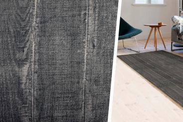 Teppichläufer-Meterware - Dunkles Holz 