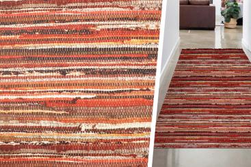 Teppichläufer-Meterware - Flicken-Look 