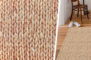 Teppichläufer-Meterware - Flecht-Optik 