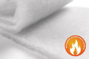 Wattevlies 1 cm TREVIRA CS - permanent schwer entflammbar 