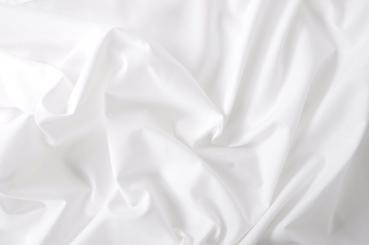 Edelbaumwolle mercerisiert - Weiß - 1,0 Meter 