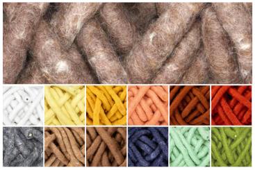 Walkwolle-Kordel- Ø 1,3 cm - 15 m-Rolle 