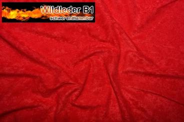 Wildleder Imitat - B1 - Kirsch - 2,0 Meter 