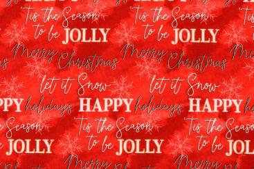 Weihnachtsstoff Baumwolle - Merry Christmas 