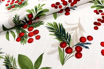 Baumwoll-Dekostoff - Mistelzweig 