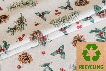 Recycling-Dekostoff - Kiefernzapfen 