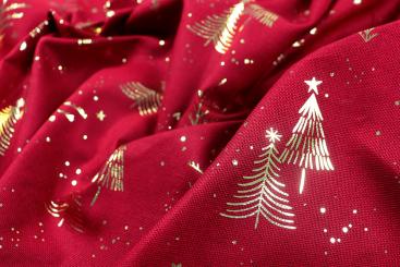 Canvas Christmas - Funkelnde Tannenbäume 