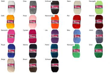 Twister Universalwolle 50 g - Uni 