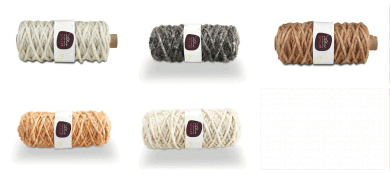 Makramee-Garn - 5 mm - Jutekern - 50-Meter-Rolle 