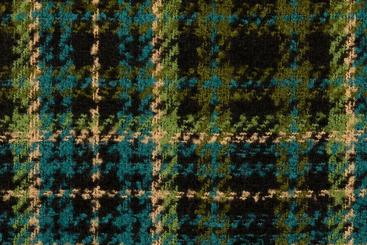 Tweed-Stoff - Wolly Karo - Grün 