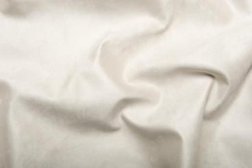 Möbel Velours Lederimitat Wollweiß