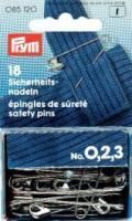 Sicherheitsnadeln - Silber - Sortiment - 18 Stück