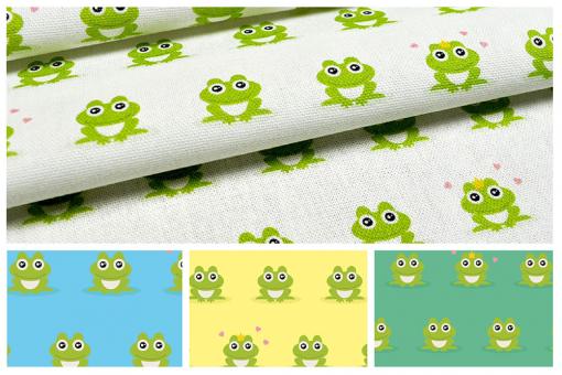 Baumwollstoff - Froschkönig