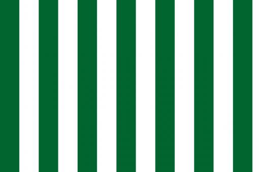 Dekostoff - Blockstreifen 6 cm - Weiß/Grün - 3,0 Meter