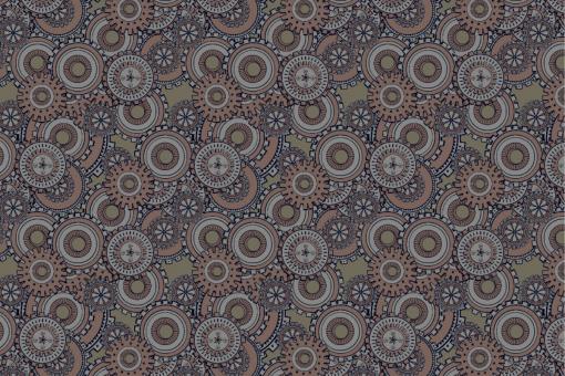 Dekostoff Steampunk - Zahnrad