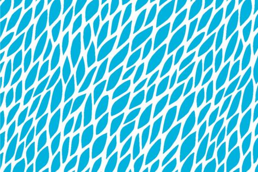 Blackout - Kollektion Livia - Blätter - Weiß/Türkis - 1,0 Meter